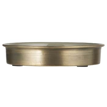 Kovový tácek na dekorace Gold/Grey