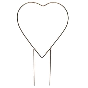 Kovový zápich do květináče Heart Double Spear