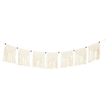 Macramé girlanda Boho Cream Macrame 1,3 m