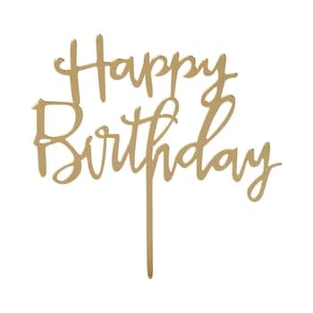 Zapichovací nápis na tortu Happy Birthday Topper