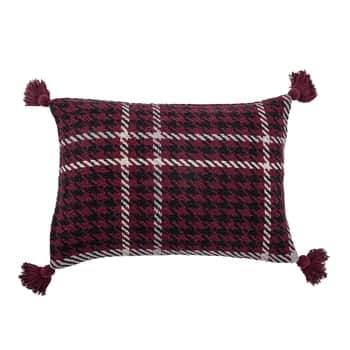 Balvněný polštář Rivel Red 60×40 cm