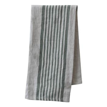 Bavlněná utěrka Stripes Olive 70×50 cm