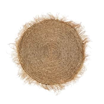 Kulatý koberec Seagrass Fringes Ø120 cm