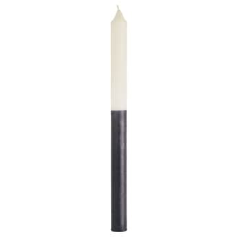 Vysoká svíčka Ivory/Black 29,5 cm