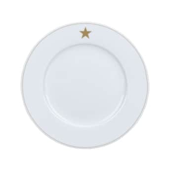 Porcelánový dezertný tanier Star Gold