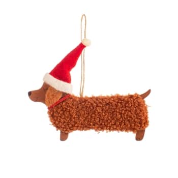 Vánoční ozdoba Festive Daschund