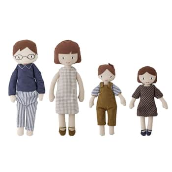 Látkové postavičky Webster Doll Brown - Set 4 ks