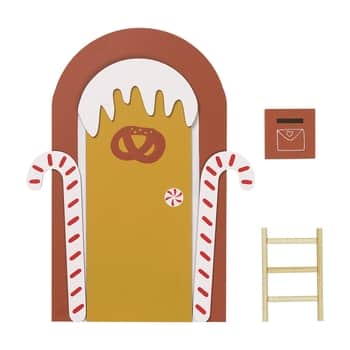 Dvere pre vianočného škriatka Gingerbread - set 3 ks