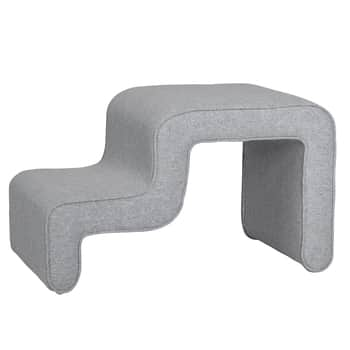 Látkový taburet Wave Pouf Grey