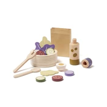 Drevený šalát na hranie Salad Set