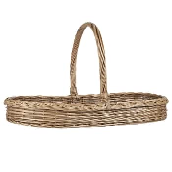Proutěný koš s uchem Oval Low Edge