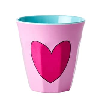 Melaminový hrnek Heart Pink 250 ml