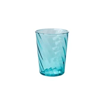 Sklenička Acrylic Twisted Swirl Blue 340 ml