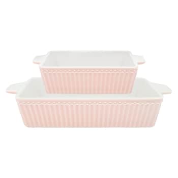 Zapékací mísa Alice Pale Pink Small – set 2 ks