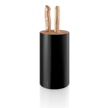 Drevený stojan na nože Black Nordic Kitchen