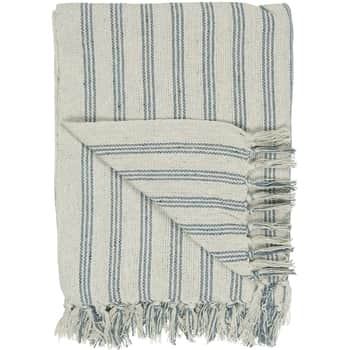 Bavlněný přehoz Light Blue Stripes 160x130