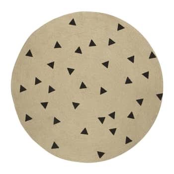 Jutový koberec Triangles Ø100 cm
