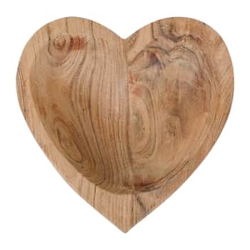 Drevená miska v tvare srdca Coeur Dalbert
