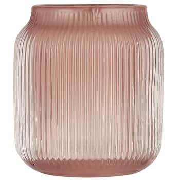 Skleněný svícen na čajovou svíčku Pink 8cm