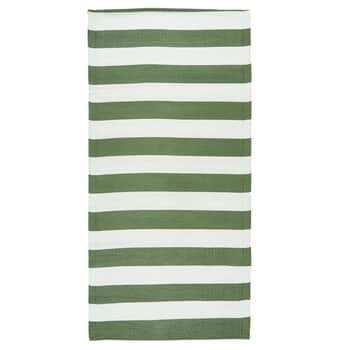 Venkovní koberec Striped Dusty Green 90x180 cm