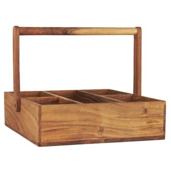 Dřevěný box s přihrádkami Acacia Wood