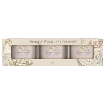 Votivní svíčka ve skle Yankee Candle 3 ks - Warm Cashmere