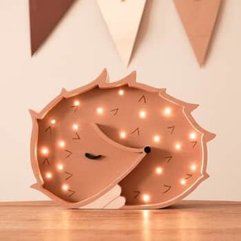 Detská LED lampička Hedgehog Warm Brown