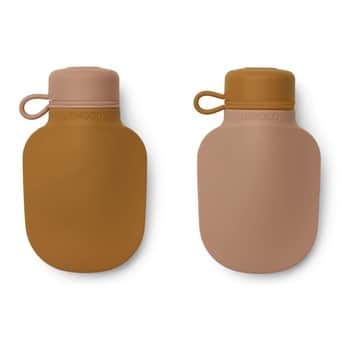 Detská fľaša na smoothie Silvia Mustard/Dark Rose