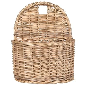 Nástěnný proutěný koš Half Round Willow