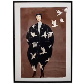 Autorský plakát v rámu Bologna Black 52×72 cm
