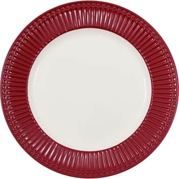 Obědový talíř Alice Claret Red