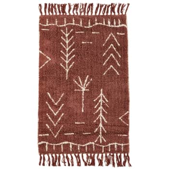 Bavlněná koupelnová předložka Tufted Copper Brown 60×90cm
