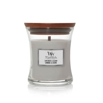 Vonná svíčka WoodWick - Lavender and Cedar 85 g