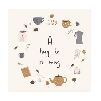 Papírové ubrousky A Hug in Mug – 20 ks