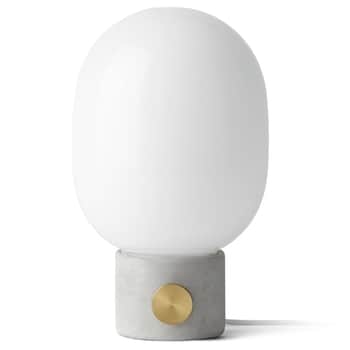 Stmívatelná stolní lampa JWDA Concrete Light Grey/Brass