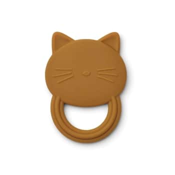 Silikonové kousátko Gemma Cat golden caramel