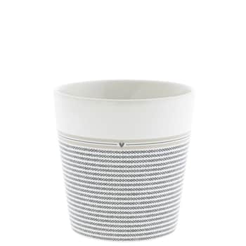 Keramická šálka Stripes/Little Heart 300 ml