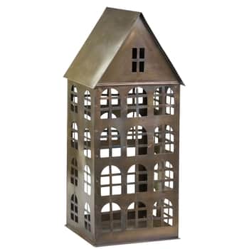 Kovová lucerna House Antique Brass 45,5 cm