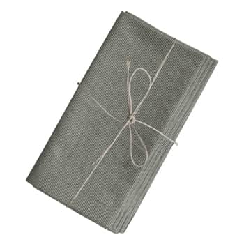 Látkové ubrousky Olive Stripes 40x40 cm - set 4 ks