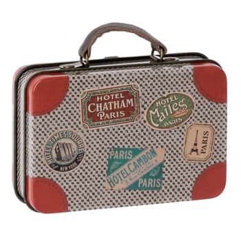 Plechový kufrík pre zvieratká Maileg Travel Grey