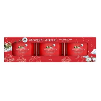 Votivní svíčka ve skle Yankee Candle 3 ks - Christmas Eve