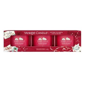Votivní svíčka ve skle Yankee Candle 3 ks - Letters to Santa
