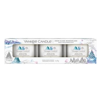 Votivní svíčka ve skle Yankee Candle 3 ks - Snow Globe Wonderland