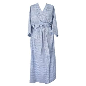 Bavlnené kimono Anneli Blue Jacquard