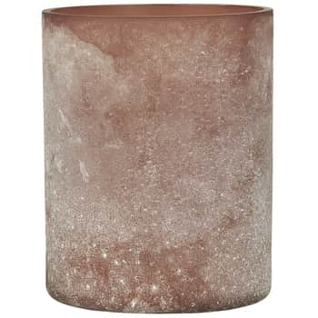 Skleněný svícen Frosted Glass Faded Rose