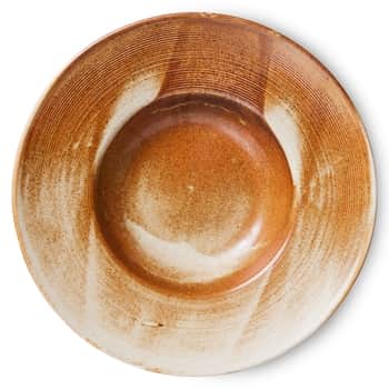Keramický tanier na cestoviny Rustic Cream/Brown