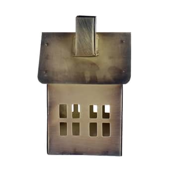 Kovová lucernička House Antique Brass 14 cm