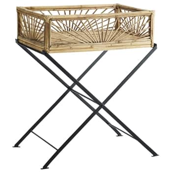 Bambusový odkládací stolek 80 cm