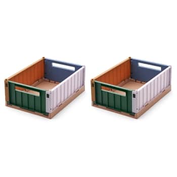 Prepravka Weston Garden Green Multi mix Small - set 2 ks