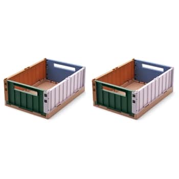 Přepravka Weston Garden Green Multi mix Medium - set 2 ks